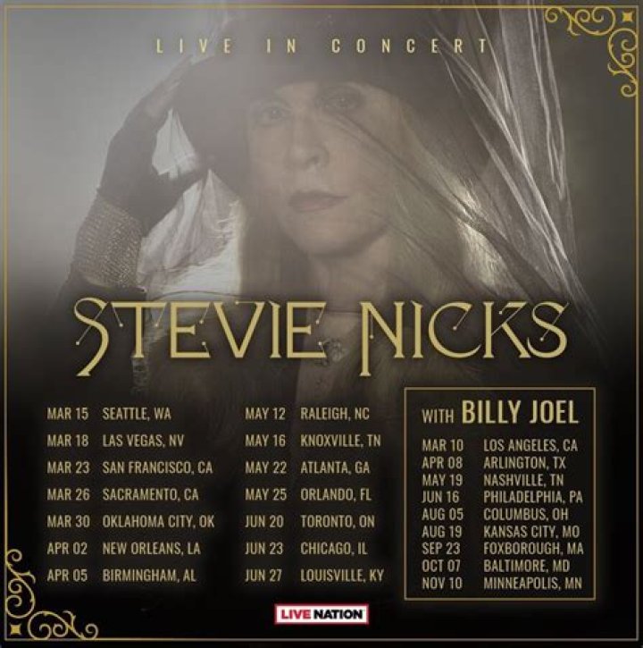 Billy Joel and Stevie Nicks Add More Dates To Their “Two Icons, One Night” Tour